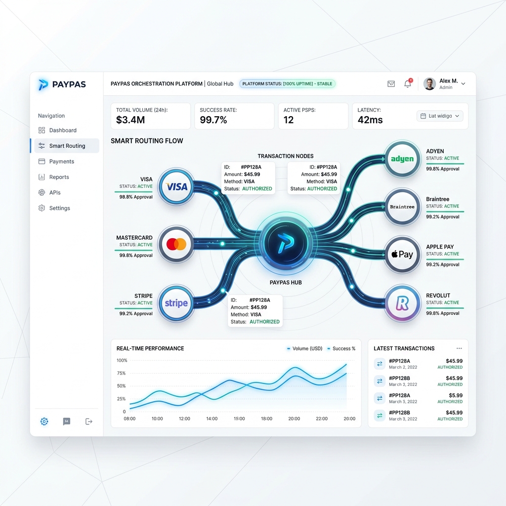 PayPas Dashboard Mockup